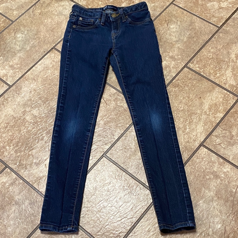 GAP Kids Deep Blue Size 10R Stretch Super Skinny Denim Jeans